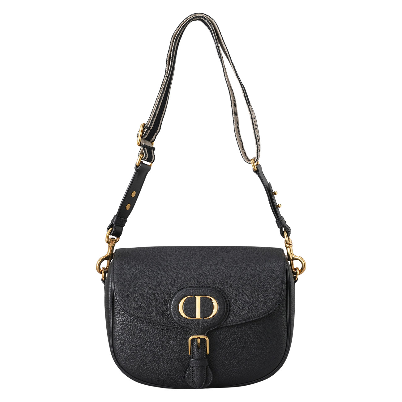 CHRISTIAN DIOR(USED)디올 바비백 라지 블랙 & 자수스트랩